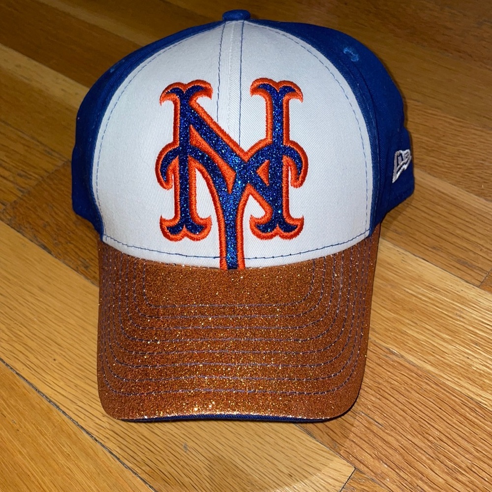 NEW NY Mets Shine On Girls Adjustable Cap